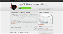 Desktop Screenshot of openmpt.org